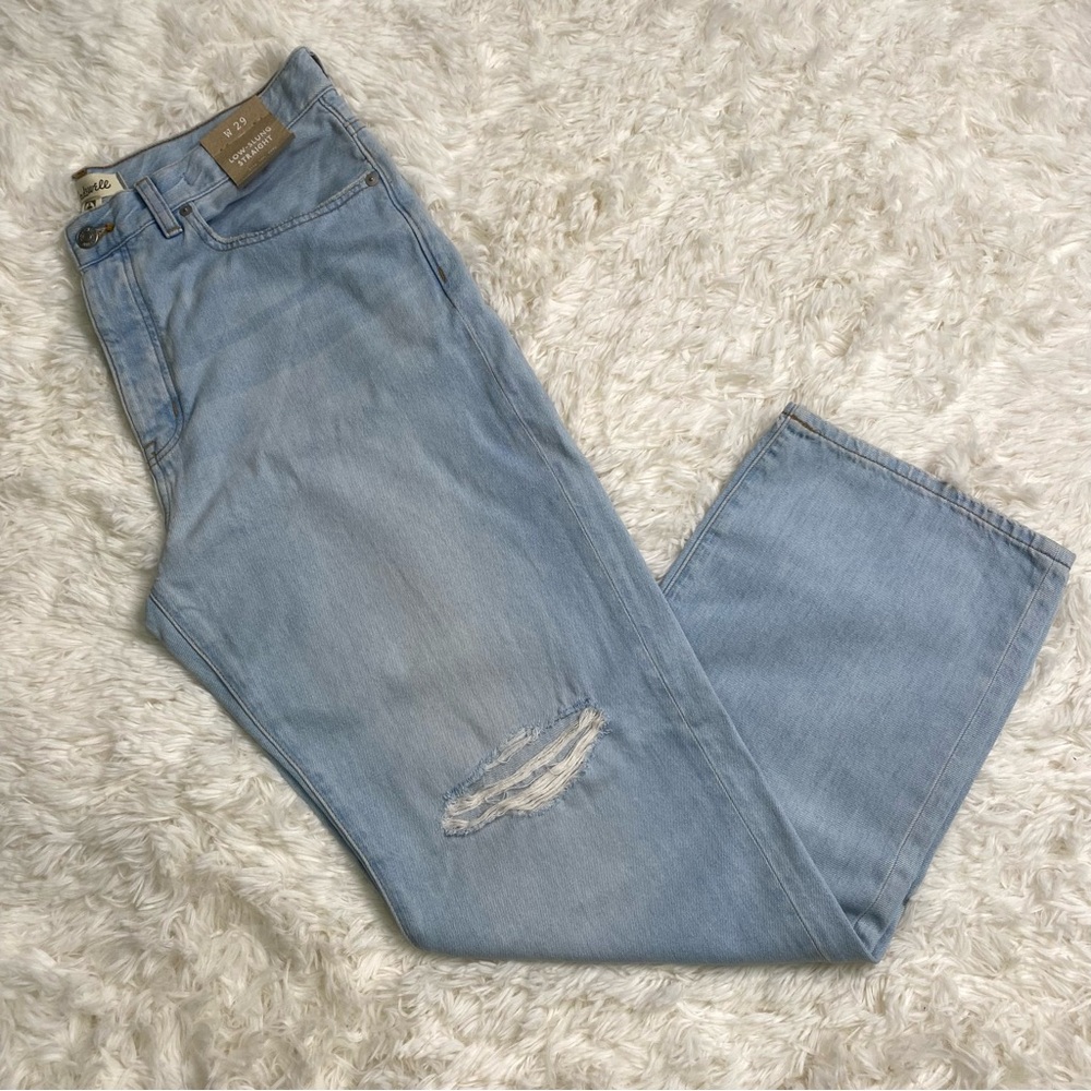 NWT Madewell Light Blue Distressed Jeans